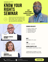 Know Your Rights Seminar